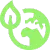 Eco-friendly sustainable energy icon