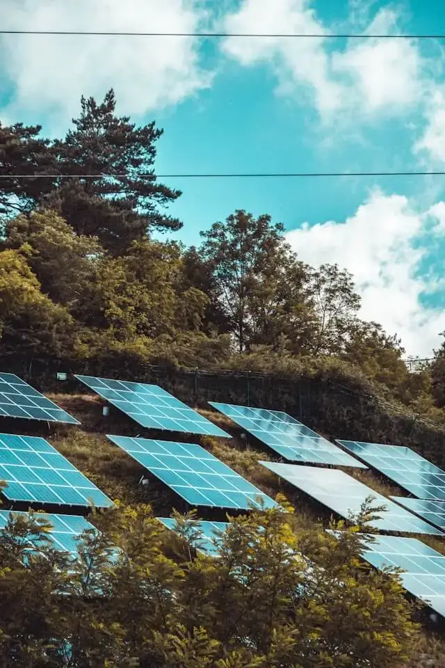 Solar panels reducing carbon footprint - Trihita Energy